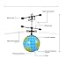 RC Flying Ball Crystal Flashing LED Light Flying ball Earth RC Toy RC infrared Induction Helicopter for Kids, Teenagers Colorful Flyings for Kid's Toy
