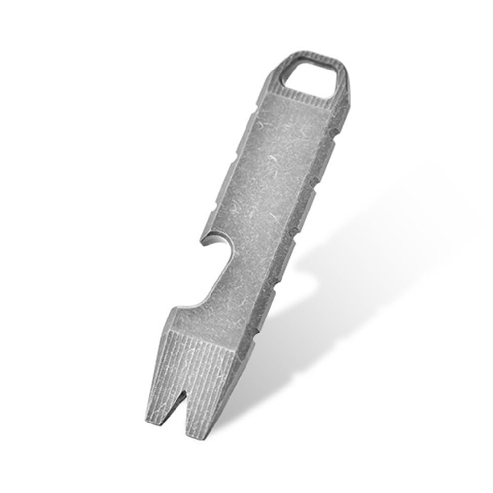 Titanium EDC Pry Bar,Mini Pry Bar EDC Multi Tool with Bottle Opener Wrench for Outdoor Multi Tool Camping Accessories