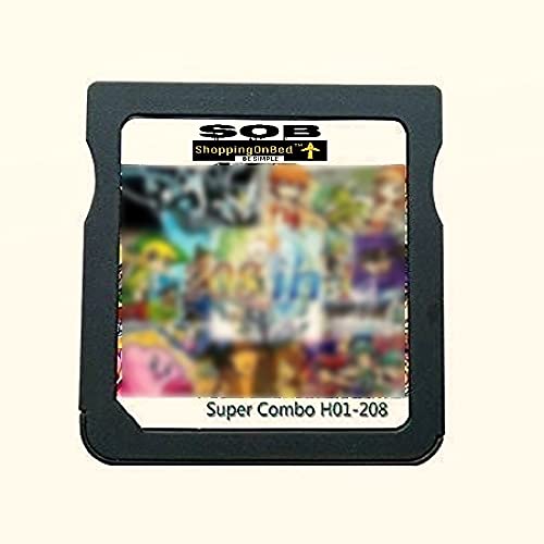 SoB 208 DS Games in 1 Cartridge Multicart, Game Pack Card Super Combo