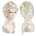 Anime Elegant Style Adjustable Long Girls Braids Prestyled Cosplay, Halloween, Costume Wig for Girl, Lady Light Blonde