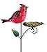 Regal Art & Gift 11.75 Inches X 4.25 Inches X 29.75 Inches Metal/Glass Bird Feeder Stake - Cardinal