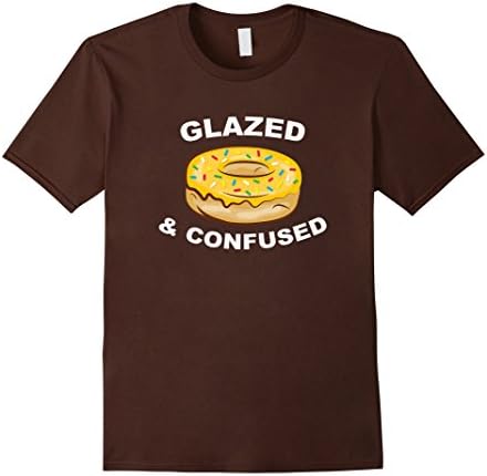 Mens Glazed N Confused - Phishy Jamband Donut Rock N Roll Shirt XL Brown