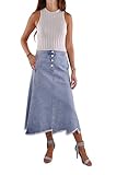 Style J Blue Sky Jean Skirt-Blue-38(18)