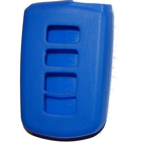 Blue Silicone Rubber Remote Cover for Toyota Rav4, 2013-2018