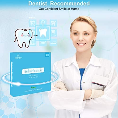 Blanqueador Dental, Kastiny 56 Tiras Blanqueadoras Dientes con 3 Gel de
