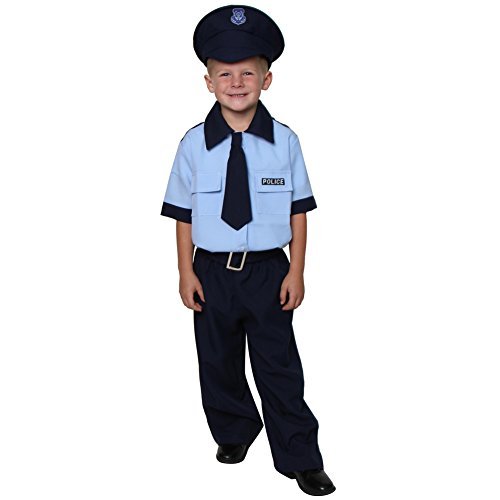 Navy Deluxe Policeman Costume (Choose Size)