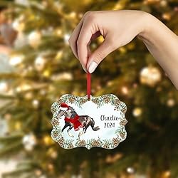 Brown Shire Horse Christmas Ornament 2024