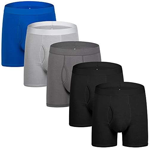 Men's Underwear Boxer Briefs Cotton Spandex Breathable Mens Boxer Briefs Boxer Shorts for Men Pack S M L XL XXL
