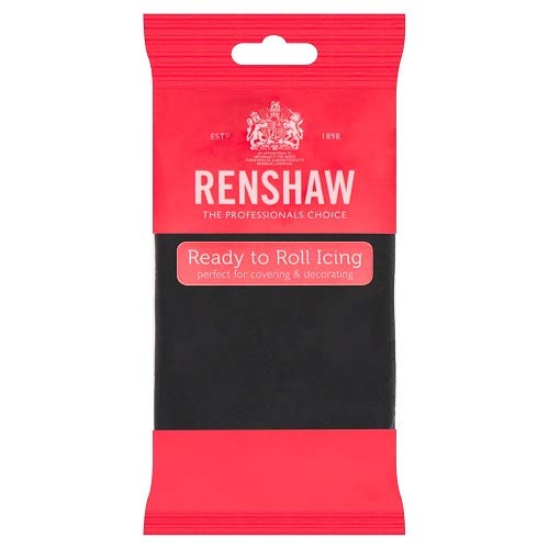 Renshaw Ready To Roll Icing Jet Black 250 g (Pack of 4)