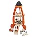 Tender Leaf Toys - Cosmic Rocket Set - 11 Pcs Wooden Rocket and Outer Space Themed Playset for Kids - Develop Imaginative Role Play and Science Interest - Age 3+
