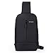 CrossBody Sling Bag Shoulder Chest Backpack Daypack Lightweight Casual Outdoor Sport Travel with USB Charging Port for Men Women Oscaurt (Black)