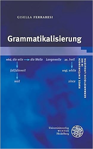 Grammatikalisierung Kurze Einfuhrungen In Die Germanistische Linguistik Kegli Band 15 Amazon De Ferraresi Gisella Bucher Grammatikalisierung Kurze Einfuhrungen In Die Germanistische Linguistik Kegli Band 15 Amazon De Ferraresi Gisella Bucher