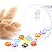 Craftdady 50Pcs Transparent Random Mixed Colors Tiny Acrylic Faceted Star Spacer Beads 14.5x15mm Pastel Candy Color Small Plastic Loose Beads with 1.5mm Hole for DIY Jewelry Making