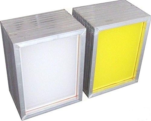 2 Pack Silk Screen Printing Screens 10 x 14 Inch Aluminum Frames- 300 Yellow Mesh YLZ