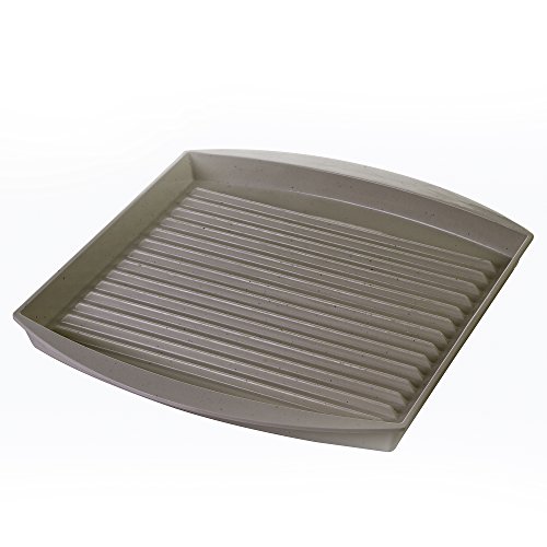 Prep Solutions by Progressive Microwave Large Bacon Grill - Gray, PS-66GY, 7-9 Strips of Bacon, Cook Frozen Snacks, Frozen Pizza, Measures 12" L x 10" W - Thumbnail 4