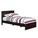Sauder Parklane Twin Platform Bed with Headboard, Cinnamon Cherry - Guestroom Children's Bedroom Bed Set for Relaxed Sleeping - Engineered Wood Construction by Sauder Parklane