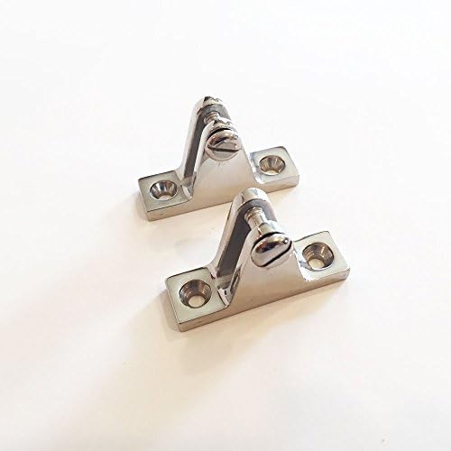King Marine 2 PCS Marine Boat Bimini Top Fitting Deck Hinge 316 Stainless Steel