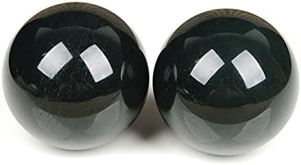 HeTian Jade Hand Exercise Balls for Wrist Strengthening and Fingers Training,Baoding Stress Massage Balls.(Set of 2)
