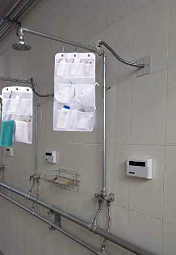 image for KIMBORA Pack 2 Shower Caddy Organizer for Travel Home Hanging Bathroom