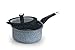 WaxonWare 1.75 Quart Ceramic Nonstick Pot with Lid - Non Toxic Nonstick Sauce Pan Cookware, Free of PFOA, Cadmium, & Lead - Small Non Stick Pots with Lid & Stay-Cool Handle - STONETEC Series