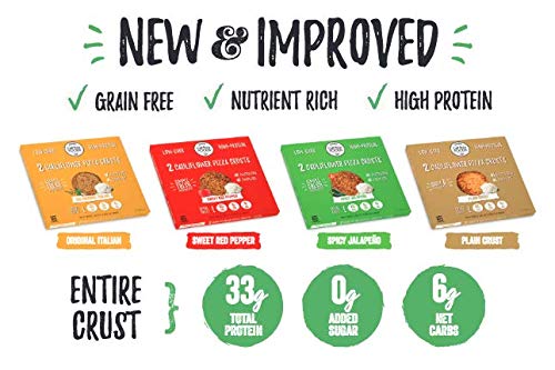 Cali'flour Pizza Crusts & Penne Pasta Bundles - 1 Box of Original Italian Crusts (2 Crusts Total) & 1 Bag of NEW Cali'flour Penne: Cauliflower & Yellow Lentil High-Protein Pasta (Grain Free)