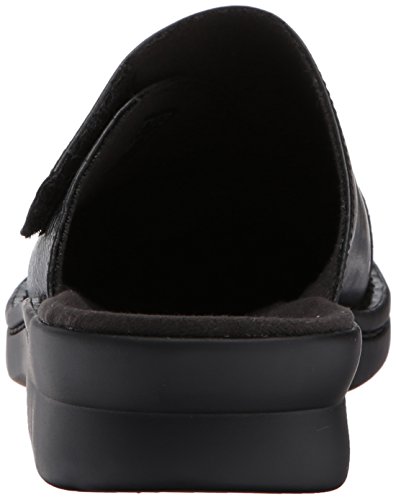 CLARK'S Women's Patty Tayna Mule, Black Leather, 8 W US