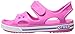 Crocs Kids' Crocband II Sandals, Light Grey/Navy, 9 Toddler