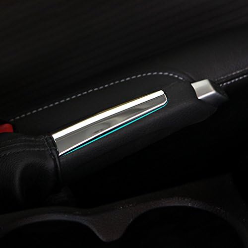 TOPDECO Car styling Handbrake handle cover stickers For Ford Focus 2 3 2009 2010 2011 2012 2013 2014 2015 accessories