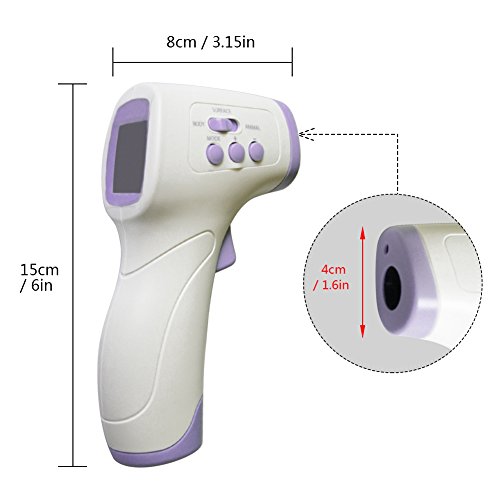 Pets Digital Thermometer, NonContact Forehead Infrared Thermometer