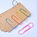 BronaGrand 4 Inch Extra Large Paper Clips Vinyl Coated, 25 Pieces Jumbo Giant Paper Clip,Mixed Colors