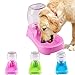 POPETPOP Automatic Pet Feeder – Dog Drinking Fountain Cat Water Dispenser Station Pet Water Bowl – Creative Pets Waterer for Small Dogs Cats – 500ml (Blue)thumb 2