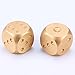 A&S Creavention Luxury Aluminum Alloy Solid Metal Craps Dices and Box (Gold )