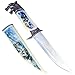 ASR Outdoor 13 inch Decorative Native Wolf Etched Blade Collectors Hunting Knife, Ornamental Scabbard and Handle