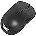 SHHHMOUSE – Wireless Silent Optical Mouse with USB Receiver and Batteries – Cordless, Portable, Quiet Click Mouse for PC, Laptop, Chromebook, Computer