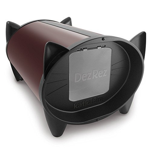 Katkabin DezRez Outdoor Cat House in Chocolate Brown