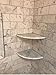 Premium Quality Italian Carrara Marble Corner Shelf Polished ( Pack of 2 pieces)