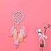 Tellpet Dreamcatcher Handmade Dream Catchers for Bedroom, Girls Gifts, Pink Colorful Feather