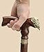 Custom Wooden Walking Cane for Men - Thor Viking - Designer Handcrafted Men's Canes and Walking Sticks for Gentleman