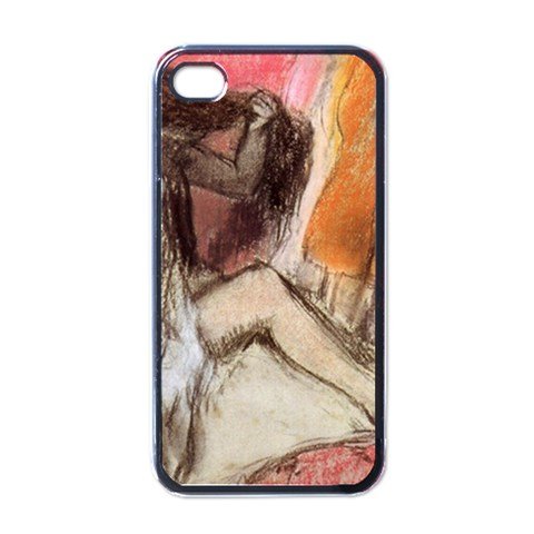 Seated female nude on a chaise lounge By Edgar Degas Black iPhone 5 Case