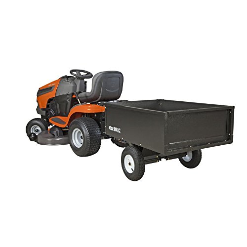 10cu ft Steel Dump Cart Garden Yard Wagon Lawn tractor Mower trailer Attachment
