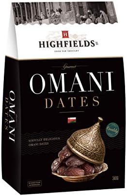 HIGHFIELDS Premium International Omani Dates, (340g) Finest Quality Hand_Picked Emirates Dates