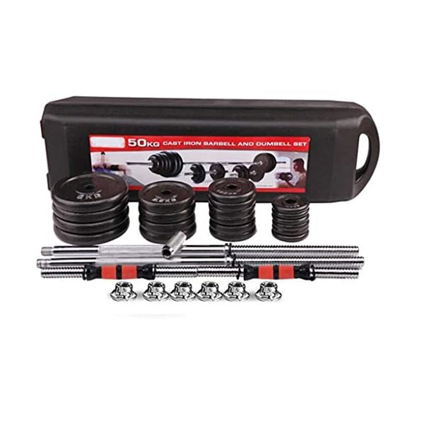 DD-home Adjustable Dumbbell Barbell Lifting Set 50Kg/110Lb Exercise & Fitness Dumbbells Free Weight Set with Connecting… - Image 6