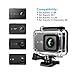 Rhodesy Waterproof Protective Case with Quick Release Buckle for Xiaomi Yi 4K/ 4K+/ Yi Lite/ Yi Discovery 4K Action Camera, Black