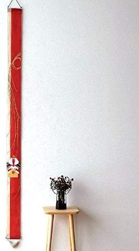 Amazon Co Jp タペストリー 正月 おしゃれ 和風 モダン 麻 縦長 細タペストリー 代々長寿 Wlj3677 ホーム キッチン