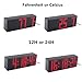 Lattice LED Digital Alarm/Countdown/Up Clock with Remote