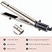 Flat Iron for Hair, GOOLEEN Professional 1 Inch Ceramic Tourmaline Hair Straightener, 2 in 1 Hair Curler and Straightener with 3D Floating Plates Dual Voltage Adjustable Temperature 255-450°F (Gold)