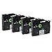 GREENCYCLE 4 Pack Compatible for Ptouch 12mm 0.47 Laminated White Tape AZe-231 TZ-231 TZe-231 TZ Label Tape Black on White Label Maker Tape for PT-D210 D200 H100 H110 PT-D220 PT-D400 D600