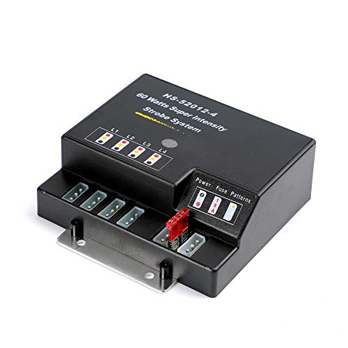 Hide A Way 80 Watt 4 HID Bulbs Emergency Hazard Warning Hide-a-way Headlight Strobe Light Kit System for Vehicle Truck (4 HID Bulbs)