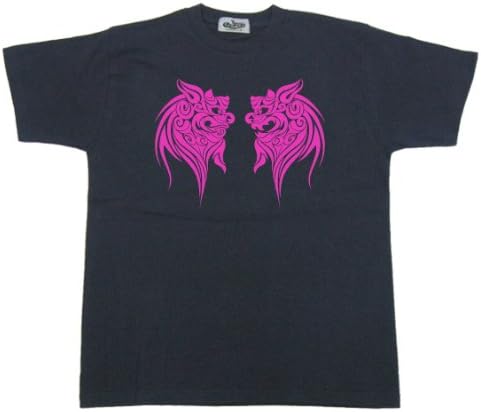 Amazon Okinawa イラストtシャツ トライバルシーサー ネイビー Tシャツ カットソー 通販