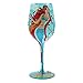 Enesco Designs by Lolita “Mermaid” Hand-painted Artisan Wine Glass, 15 oz